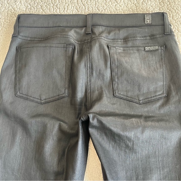 7 For All Mankind Black & Charcoal Contrast Zip Pants (Size‎ 30) - Picture 5 of 12
